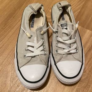 Converse Gray Low Top Sneakers Womens Size 6